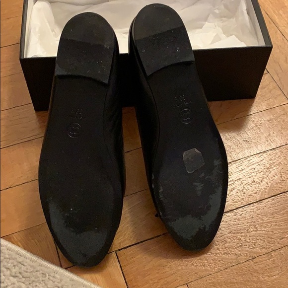 Chanel Black Ballet Flats PERFECT Condition 39.5 - Picture 3 of 7